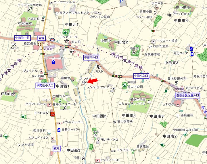 さつき幼稚園地図